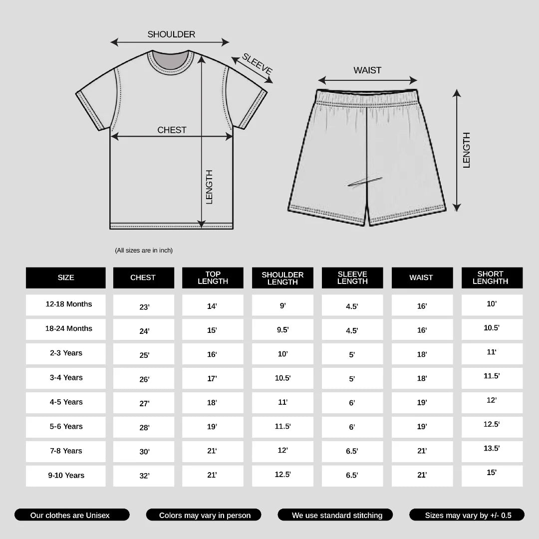 Elaphant & Bear Printed Cotton Co-ord Set for Kids & Toddler